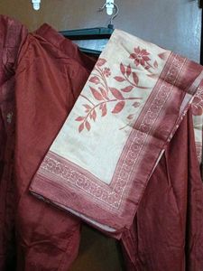 Maroon Kurta Set with Dupatta
