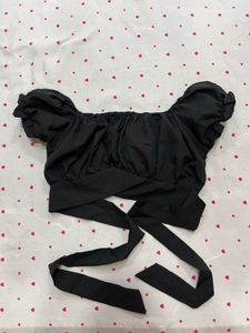 Black Crop top