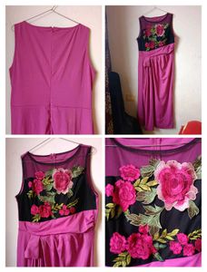 Elegant Floral Embroidered Dress