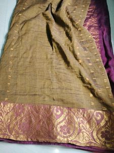 Cotton Blend  Pattu Saree