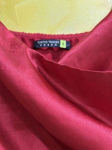 Satin Midi Wrap Dress