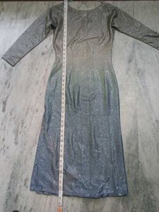 Sparkly Long Sleeve Maxi Dress