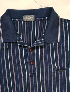 Crocodile Striped Polo Shirt