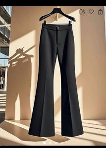 Elegant Black Flared Trousers