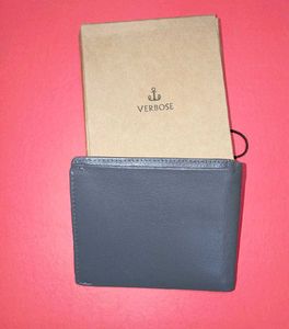 VERBOSE mens stylish Gray leather wallet