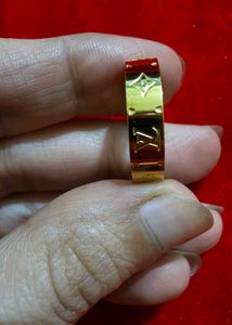Designer Gold Tone Ring