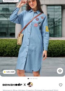 NEW. Denim oversized Shirt Dress