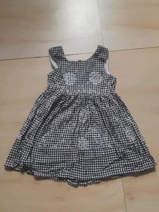 Gingham Embroidered Baby Dress