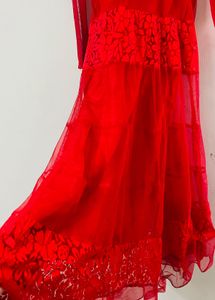 Red Floral Dress gown