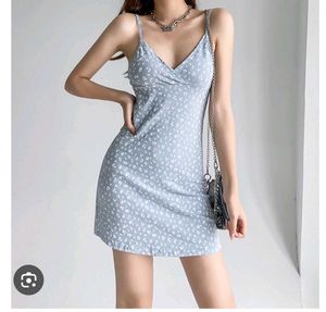 Cute Floral Print Mini Dress