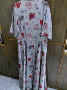 Floral Print Button-Up Midi Dress
