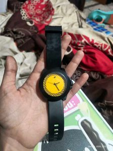 Fastrack Black &amp; Yellow Watch