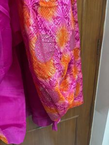 🆕Vibrant Pink &amp; Orange Ethnic Skirt/Lehnga