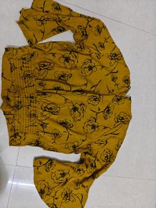 Mustard Crop Top