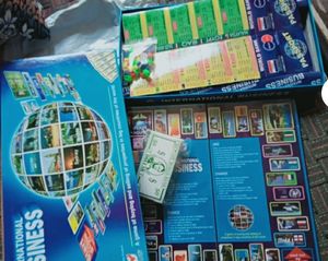 "Smilemakers International Business Board Game - Family Fun with Money &amp; Assets Games - Includes Game Board, Pawns, Dice, Houses, Cards, and More - Recommended for Ages 4-6+ - Made in India"