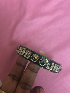 Green &amp; Gold Bangles