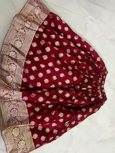 Maroon Lehenga Choli Set with Dupatta