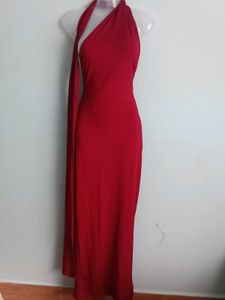 Elegant Red Maxi Dress