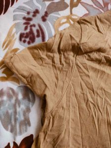 Brown V-Neck T-Shirt