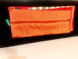 New Copper Orange &amp; Red Art Silk Saree with Elegan