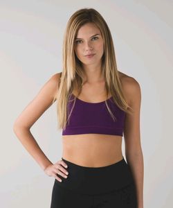 Lululemon Athletica Purple Striped Bra
