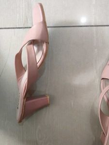 Denill Pink Heeled Sandals