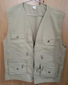Men's Khaki Utility Vest
