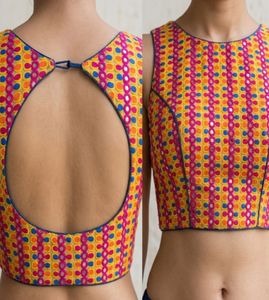Boho Embroidered Backless Blouse