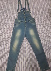 Stylish Blue Denim Overalls for Women