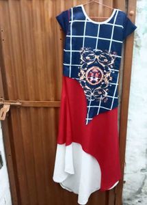 Stylish Blue &amp; Red Kurta Set❤️💙