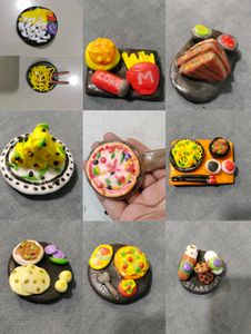 10 Handmade Miniature Food Fridge Magnets