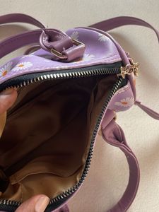 Lavender floral print bag 🌼💜