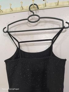 Black Shimmer Dress Party Wear