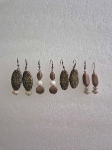 Bohemian Beaded Earrings Set - Unused