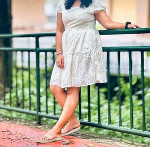 Chic Eyelet Mini Dress
