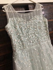 Light Blue Embellished Gown