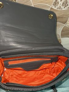 Stylish Dark Grey Chain Sling Bag