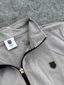 K-Swiss Gray Zip-Up Jacket