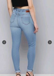 Light Wash Denim Jeggings