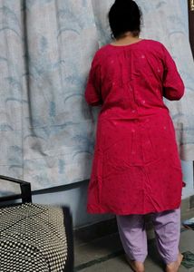 Women's Kurta red with duptta
