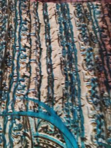 Beautiful Blue Floral Print Saree