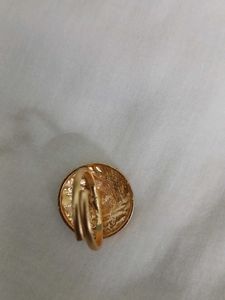 Elegant Gold Ring with Ruby Accent