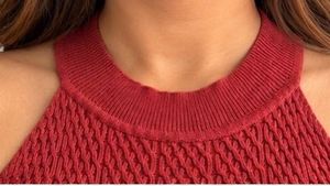 Chic Knit Halter Neck Top