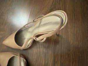 Charles &amp; Keith Nude Heels (used)
