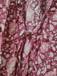 Boho Floral Print shrug top