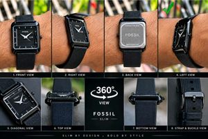 Fossil Slim Black Watch PREMIUM QUALITY FOR MENS