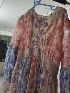 Bohemian Floral Print Maxi Dress