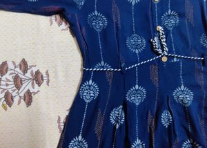 Navy Blue Round Kurta