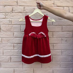 Red Velvet Baby Dress