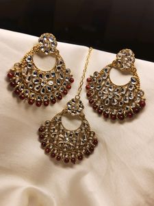 Gorgeous Mangtika Kundan Set 💕👌